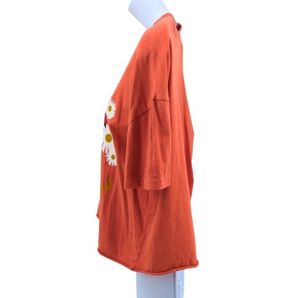 The Rolling Stones Shirt Womens Large Cropped Graphic Rock Festival Retro Orange - Picture 8 of 9